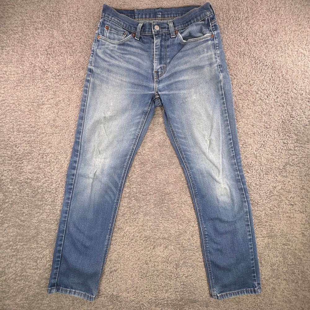 Levis 541 Athletic Taper Mens Jeans 30x30 Med Wash Faded Distressed‎ Blue Denim